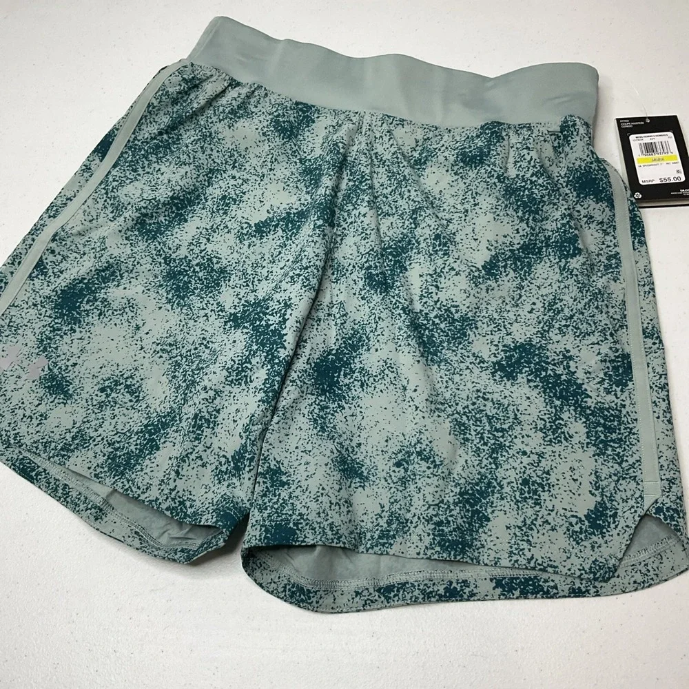 Under Armour Shorts 7'' Speedpocket Printed Running 1379694-781 Men Sz‎ M NWT
